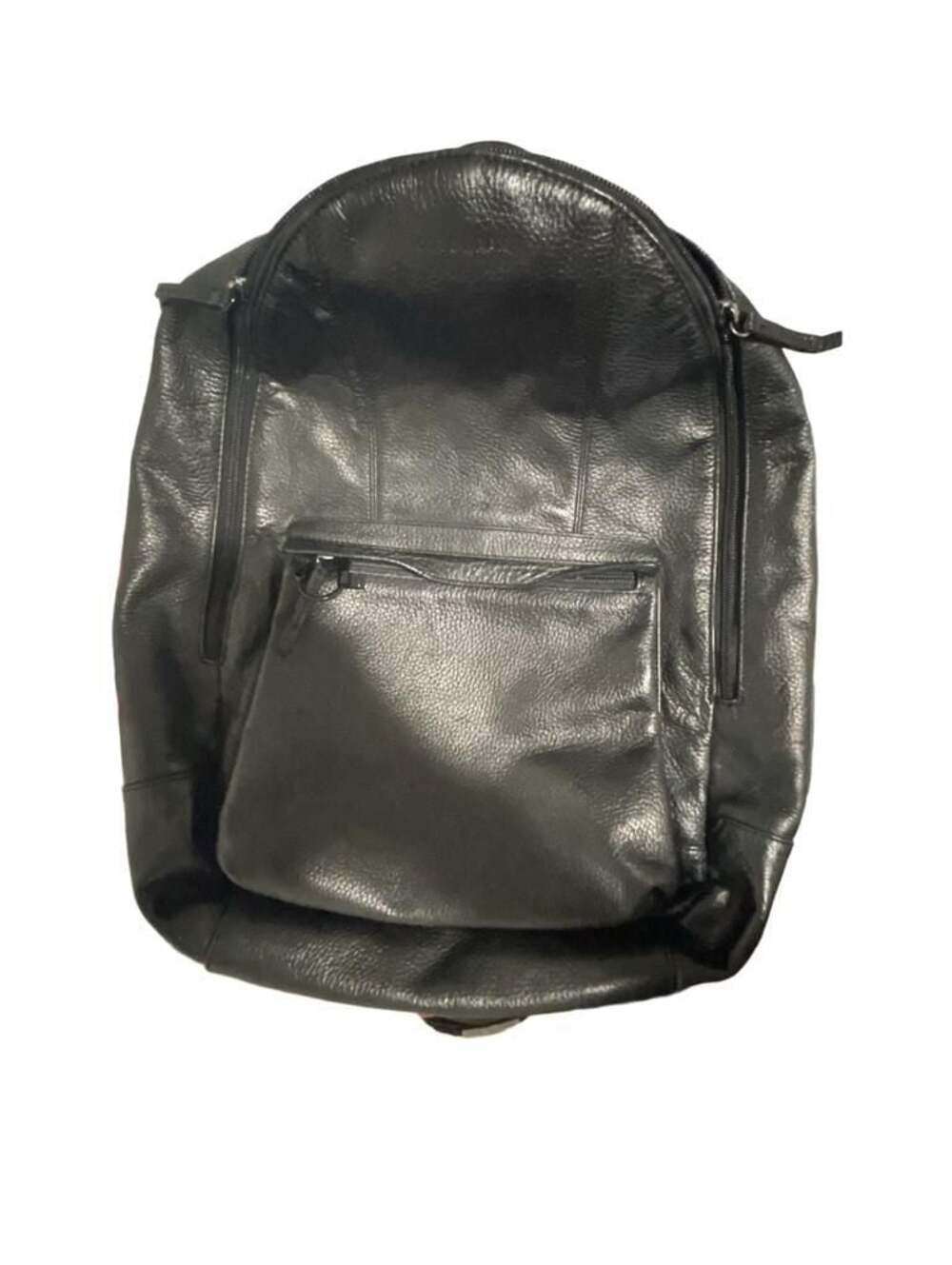 Cole Haan Black Pebbled Leather Backpack